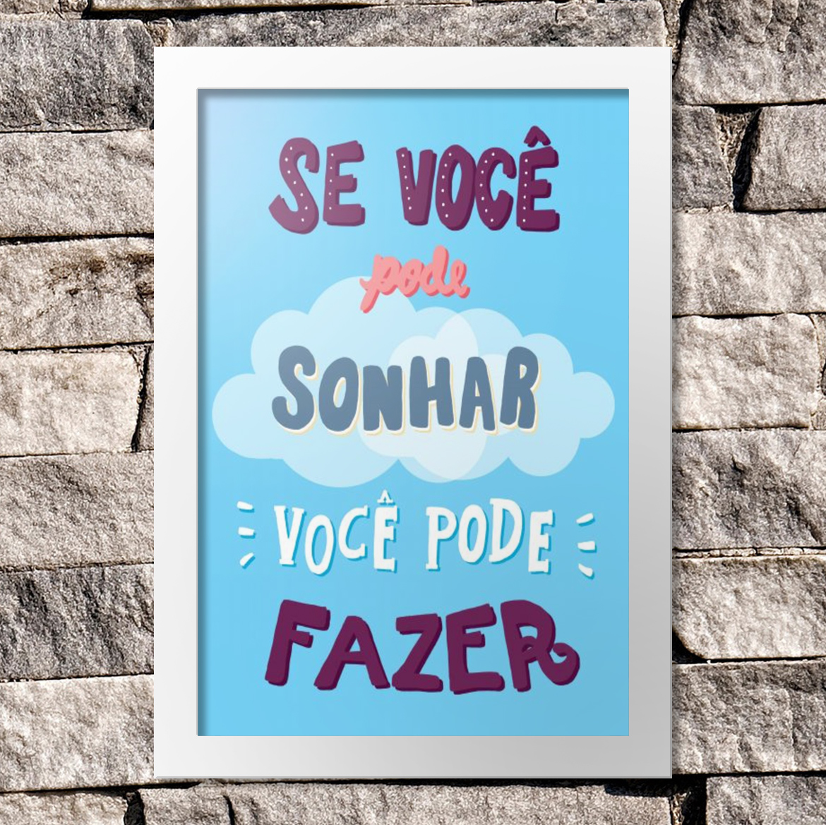 Quadrinho Decorativo - Você Pode Fazer